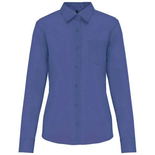 Kariban KA549 Jessica női hosszú ujjú ing - cobalt blue szín