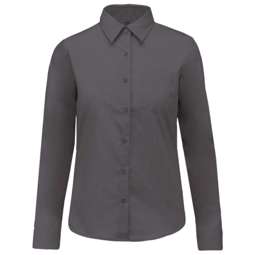 Kariban KA549 Jessica női hosszú ujjú ing - urban grey szín