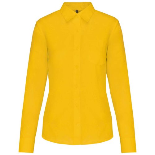 Kariban KA549 Jessica női hosszú ujjú ing - yellow szín