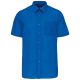 Kariban KA551 Ace férfi rövid ujjú ing - light royal blue szín
