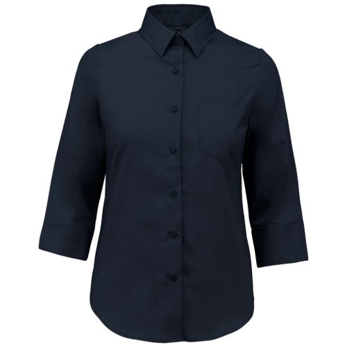 Kariban KA558 női 3/4 ujj hosszú ing - navy szín