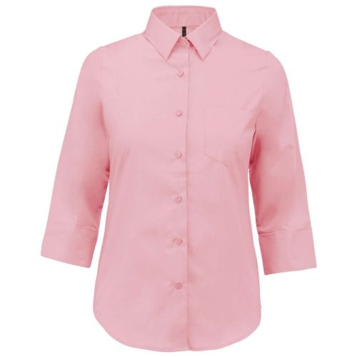 Kariban KA558 női 3/4 ujj hosszú ing - pale pink szín