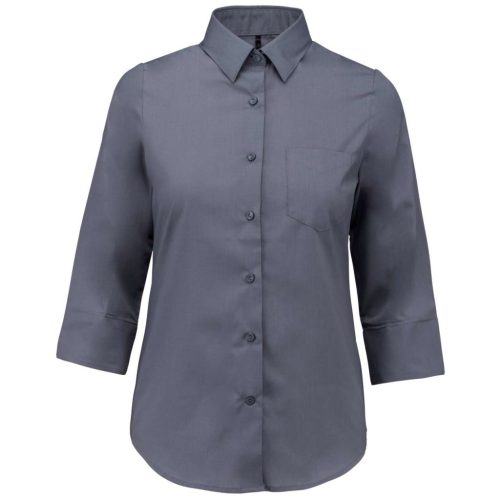 Kariban KA558 női 3/4 ujj hosszú ing - urban grey szín