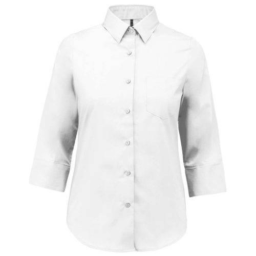 Kariban KA558 női 3/4 ujj hosszú ing - white szín