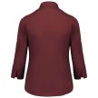 Kariban KA558 női 3/4 ujj hosszú ing - wine szín