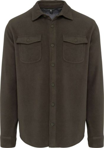 Kariban KA582 férfi polár felső sherpa béléssel - dark khaki/storm grey szín