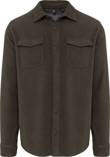 Kariban KA582 férfi polár felső sherpa béléssel - dark khaki/storm grey szín