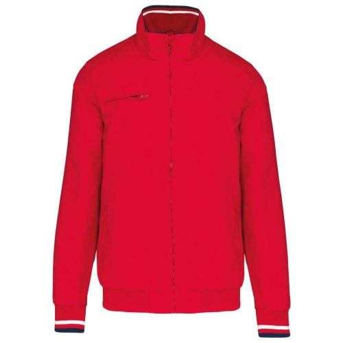 Kariban KA609 férfi City blouson dzseki - red/white/navy szín