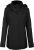 Kariban KA6108 női parka kabát - black szín