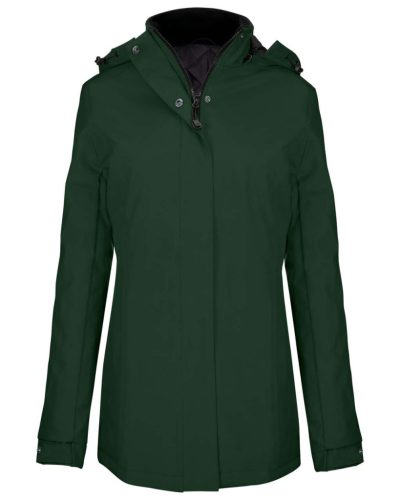 Kariban KA6108 női parka kabát - forest green szín