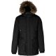 Kariban KA621 férfi téli parka kabát - black szín