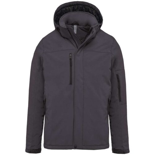 Kariban KA650 softshell bélésű parka kabát - titanium szín