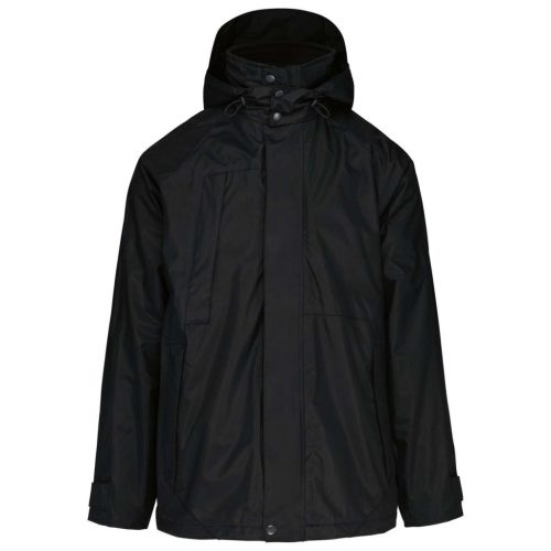 Kariban KA657 3 az 1-ben parka kabát - black szín