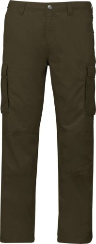Kariban KA745 férfi sokzsebes könnyű nadrág - light khaki szín