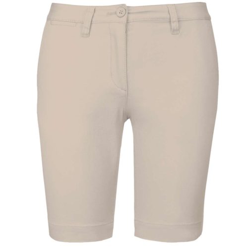Kariban KA751 női chino rövidnadrág - beige szín