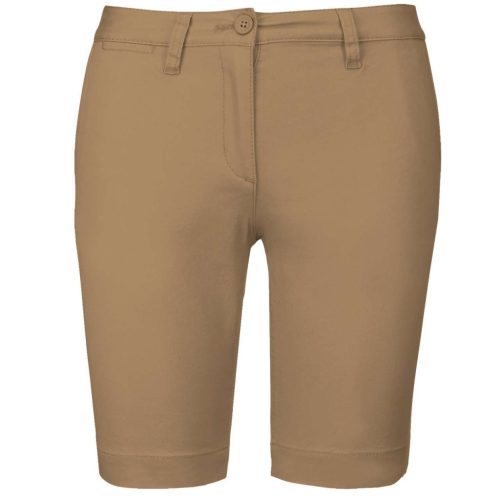 Kariban KA751 női chino rövidnadrág - camel szín