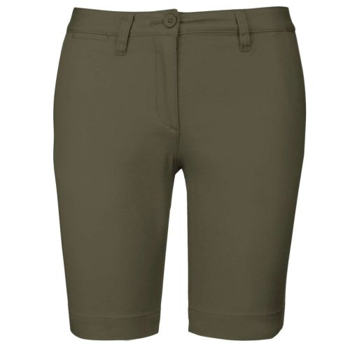 Kariban KA751 női chino rövidnadrág - light khaki szín