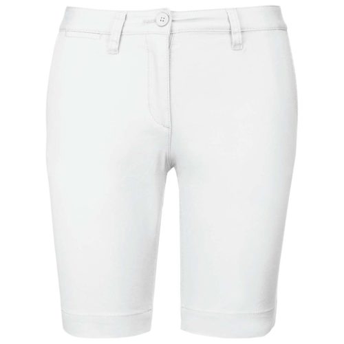 Kariban KA751 női chino rövidnadrág - white szín