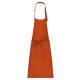 Kariban KA8000 zseb nélküli kötény - burnt orange szín