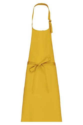 Kariban KA8000 zseb nélküli kötény - mustard szín