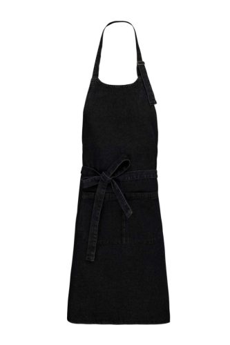 Kariban KA885 zsebes pamut kötény - black denim szín
