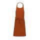 Kariban KA885 zsebes pamut kötény - burnt orange szín