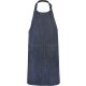 Kariban KA885 zsebes pamut kötény - denim szín