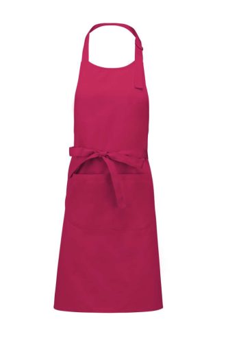 Kariban KA885 zsebes pamut kötény - fuchsia szín