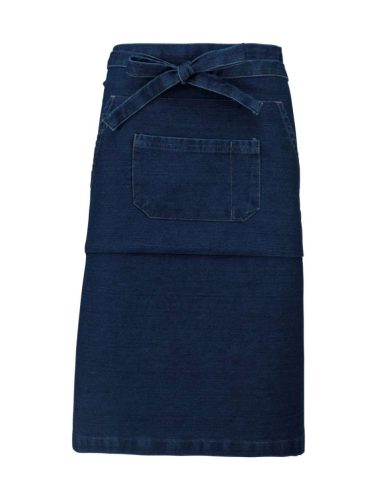 Kariban KA887 hosszú pamut kötény - denim szín