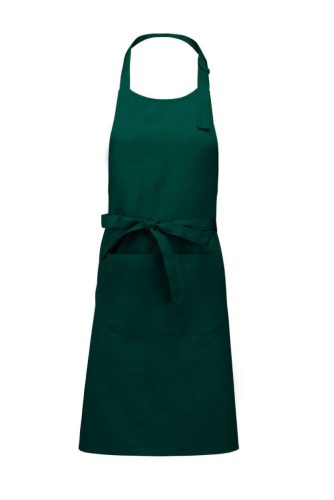 Kariban KA890 zsebes hosszú kötény - bottle green szín