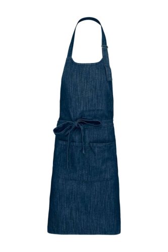 Kariban KA890 zsebes hosszú kötény - denim szín