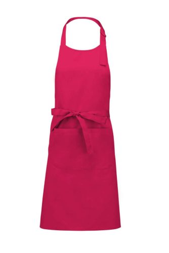 Kariban KA890 zsebes hosszú kötény - fuchsia szín