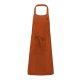 Kariban KA895 zseb nélküli hosszú kötény - burnt orange szín