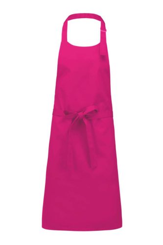 Kariban KA895 zseb nélküli hosszú kötény - fuchsia szín