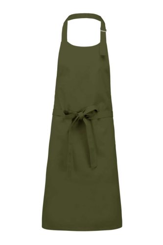Kariban KA895 zseb nélküli hosszú kötény - light khaki szín