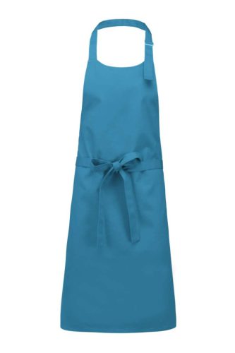 Kariban KA895 zseb nélküli hosszú kötény - tropical blue szín