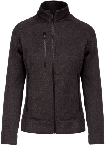 Kariban KA9107 női cipzáros felső - dark grey melange szín