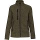 Kariban KA9107 női cipzáros felső - dark khaki melange szín
