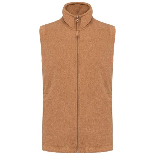 Kariban KA913 Luca férfi mikropolár mellény - camel heather szín