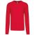 Kariban KA965 férfi V-nyakú felső - red szín