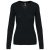 Kariban KA966 női V-nyakú felső - black szín