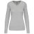 Kariban KA966 női V-nyakú felső - grey melange szín