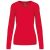 Kariban KA966 női V-nyakú felső - red szín