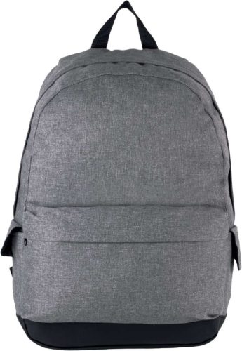 Kimood KI0158 műbőr díszítésű hátizsák - graphite grey heather színben