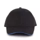 K-UP KP011 Orlando 6 paneles baseball sapka - black/royal blue színben