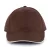 K-UP KP011 Orlando 6 paneles baseball sapka - chocolate/beige színben