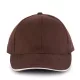 K-UP KP011 Orlando 6 paneles baseball sapka - chocolate/beige színben
