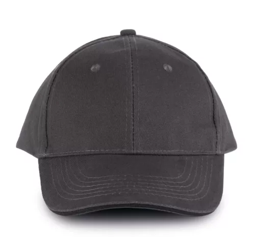 K-UP KP011 Orlando 6 paneles baseball sapka - dark grey/black színben