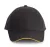 K-UP KP011 Orlando 6 paneles baseball sapka - dark grey/yellow színben