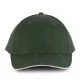 K-UP KP011 Orlando 6 paneles baseball sapka - forest green/beige színben